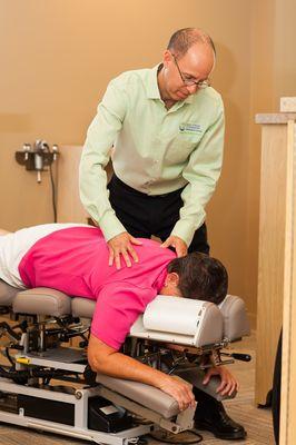 Gentle chiropractic adjustments