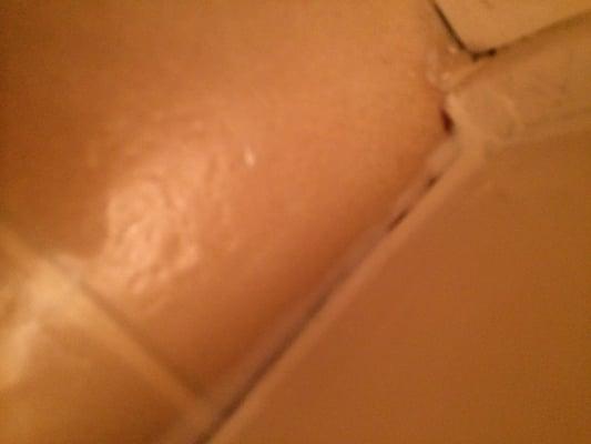 Caulking in bathroom they did.