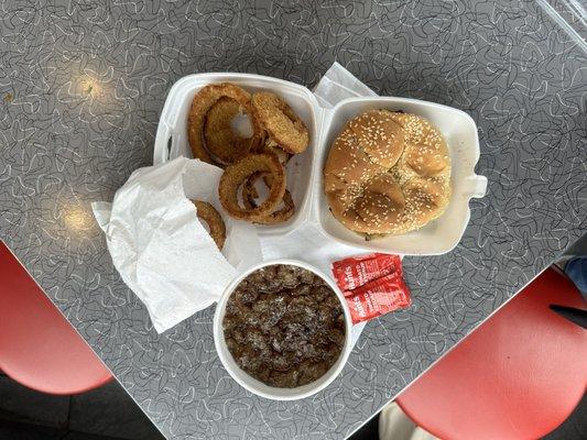 Cheeseburger Onion Rings