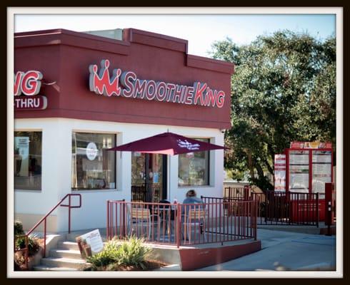 We're all about the outdoors - and Smoothie King has an outdoor area.