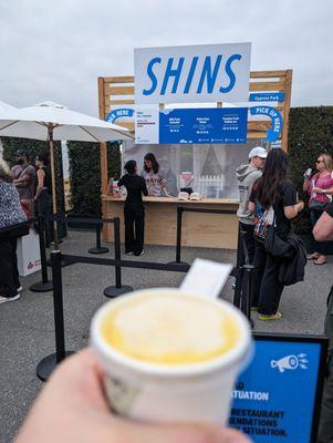 Passion fruit Italian ice from Shins