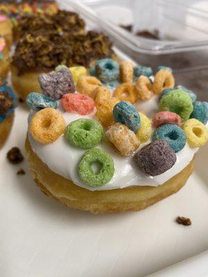 Fruit loops doughnut