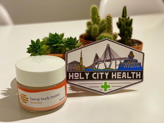 Apis Mercantile hemp body butter & HCH logo sticker