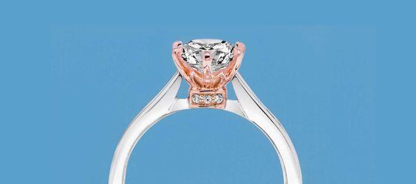 You choose your diamond by shape, size, and clarity with help from knowledgeable sales persons, together we'll design your setting.