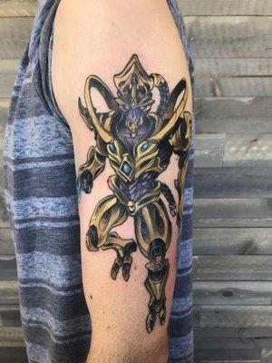 Tattooed by Bare, Starcraft 2 themed Zealot.