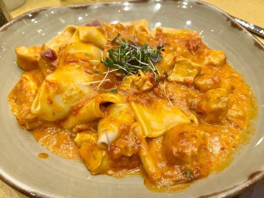 Chicken vodka pappardelle