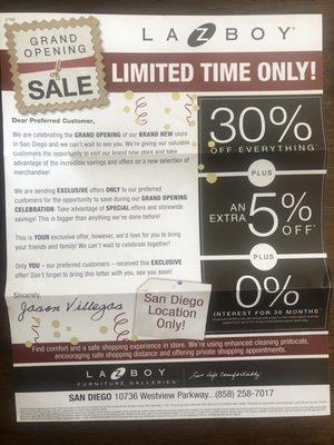 Ad received in mail. "30% off EVERYTHING" doesn't mean everything.