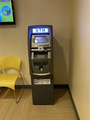 ATM machine. They do accept cards!