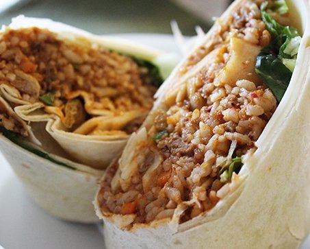 Kimchi rice wrap