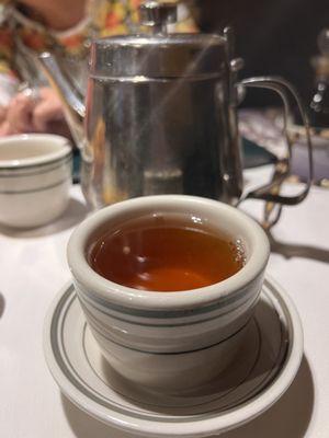 Complimentary tea for the table