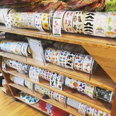 Help yourself sticker rolls! So nostalgic!!