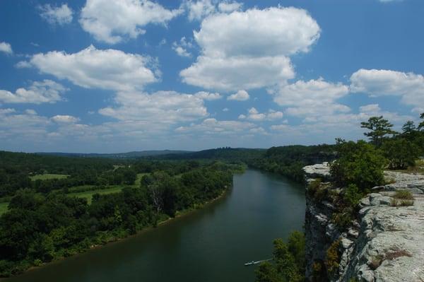 Scenic view from Calico Rock Arkansas, plan your trip there to enjoy it soon!