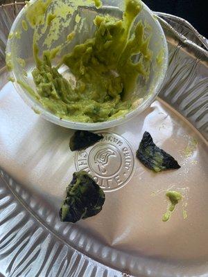 Avocado skin found in my guac :(