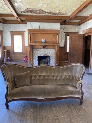 Original sofa in Currier House