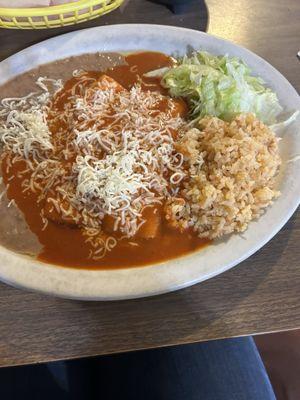 Cheese enchiladas