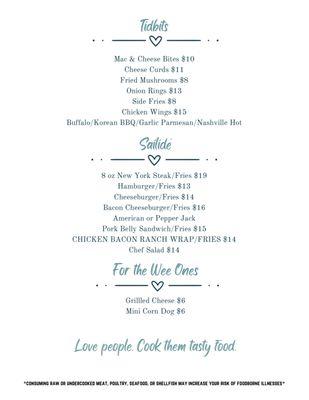 Updated Menu