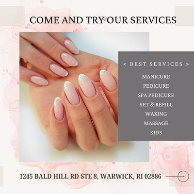 Come and try our services