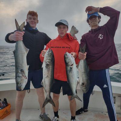 The Guys had a GREAT day catching bluefish!!