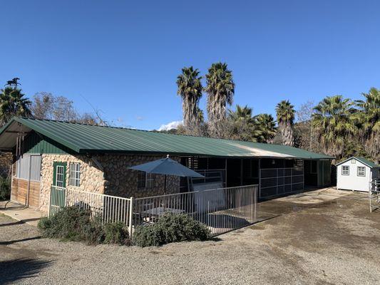 Upper barn with box stalls