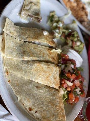 Shredded Chicken Quesadilla