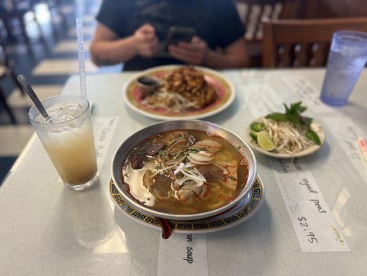 J1. Bun bo Hue  K10. PAd thAi $10.85  pickled limeade