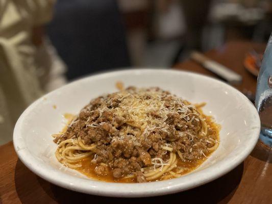 Spaghetti Bolognese Pasta Dinner, fantastic... best ever