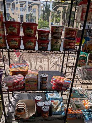 Non perishable grocery and some pet food