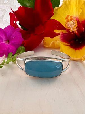 Handcrafted artisan jewelry Aquamarine sterling silver