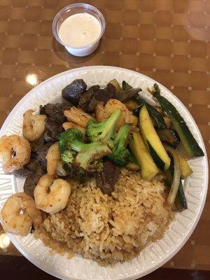 Hibachi Steak and Shrimp