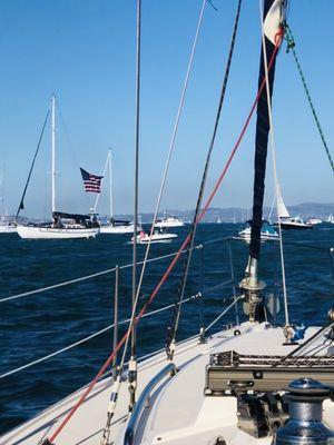 Enjoying Fleet week on the water.