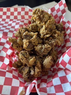 Fried chicken livers