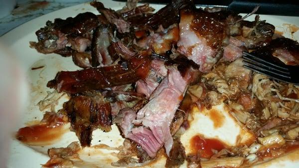 My unedible ribs and pork...would be better as jerky