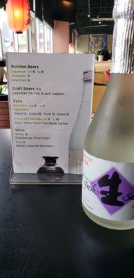 Drink Option,  Cold Dry Sake