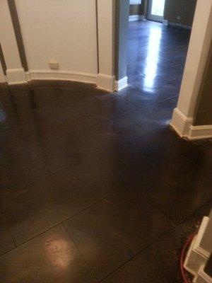 1940's Asphalt floor after refinishing