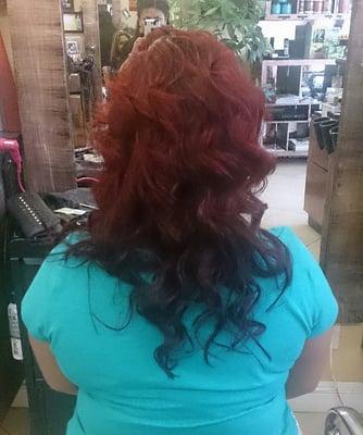 Hair color by Betty