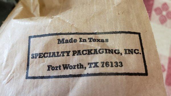 Food wrapping... made in Texas!