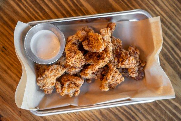 Our signature popcorn chicken