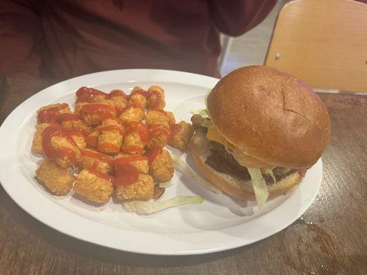 House Classic Burger with Tater Tots