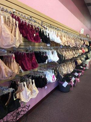 Just one section of the endless bra inventory!