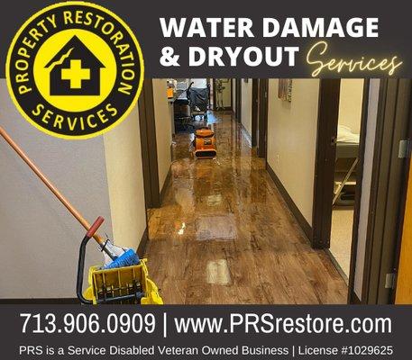 Water damage and dry out