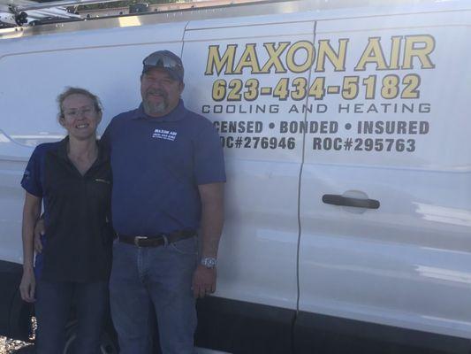 Family owned Maxon Air providing quality service and installation to air conditioning and heating to Phoenix Metro Area residents.