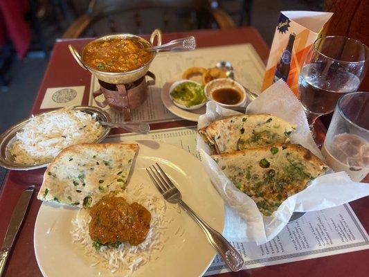 #17. Malai Kofta (Vegetable Balls) Spinach Naan