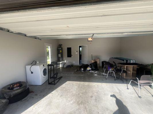 Garage clean out before