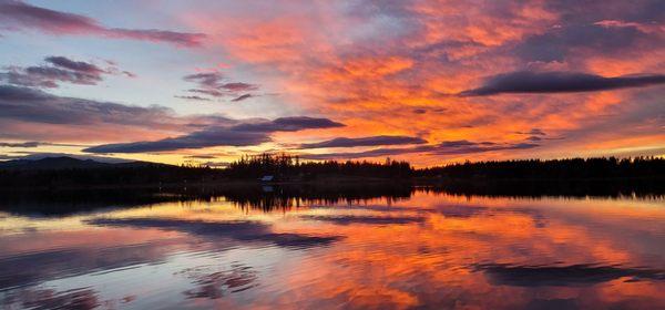 Sunsets at Henley's Silver Lake Resort are the best.