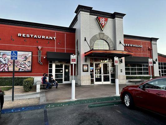 Outside view of BJ's in San Bernardino.