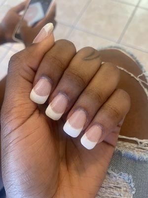 Dip power nails smh this is the worst set I've ever had