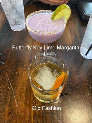 Butterfly Key lime Margarita  Old Fashion