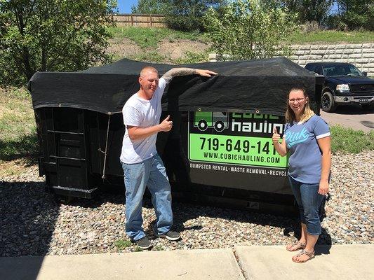 Thumbs Up from customers for Dumpster Rental Colorado Springs.