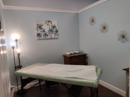 One of our numerous private waxing rooms