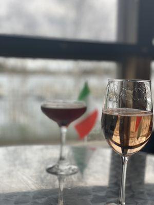 The Italian Gentleman and non alcoholic rose